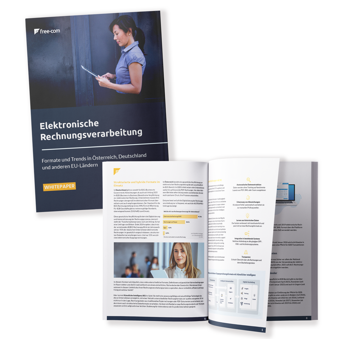 Vorschau auf Whitepaper zur "Elektronische Eingangsrechnung - Formate und Trends in Österreich, Deutschland und anderen EU-Ländern"